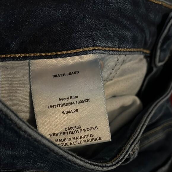 Silver Jeans Dark Blue Skinny Pants | Size 34 - Picture 4 of 4